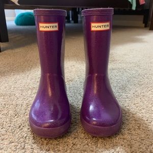 HUNTER Girl Purple Rain Boots